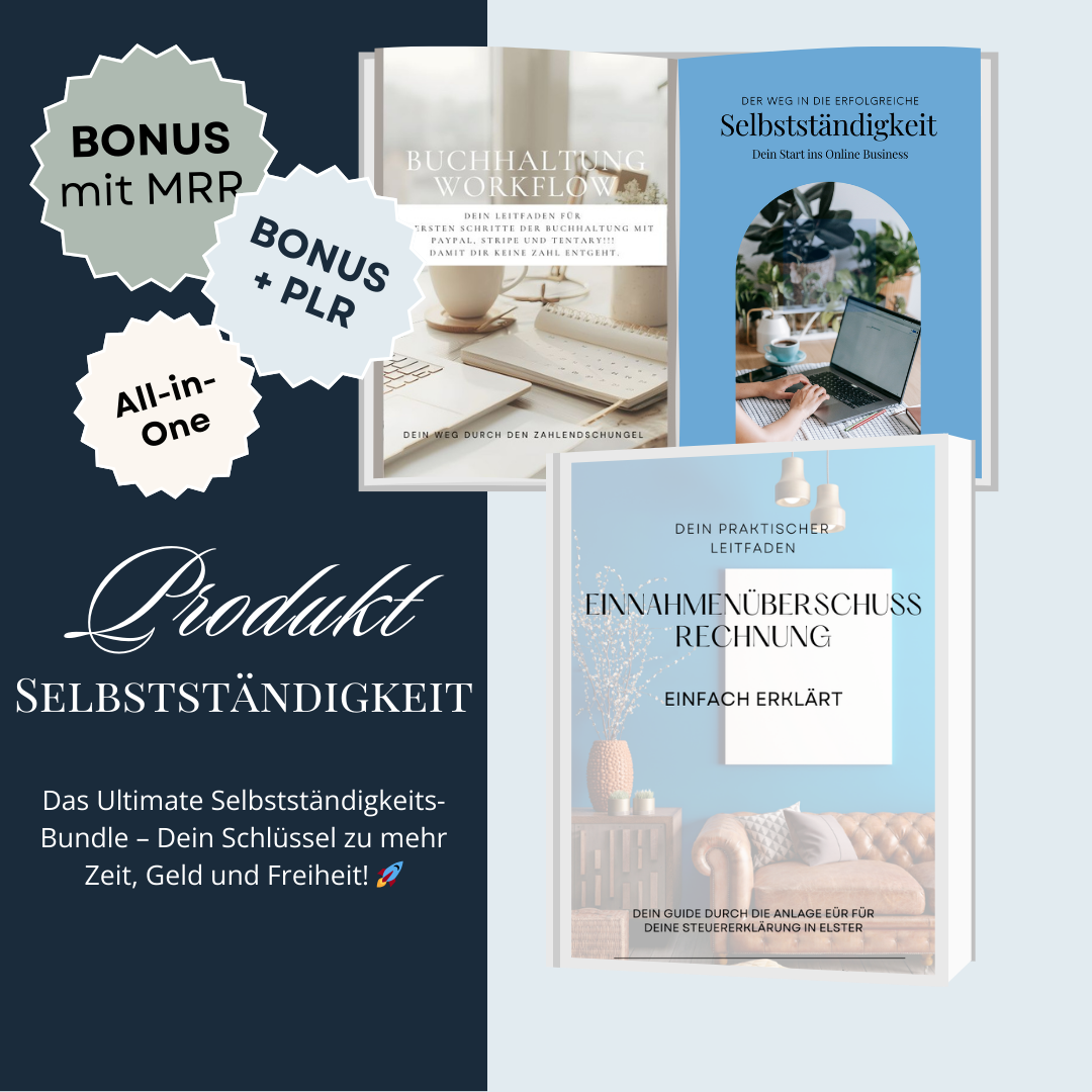 Bundel: Mit Leichtigkeit in die Selbstständigkeit mit MRR & PLR
