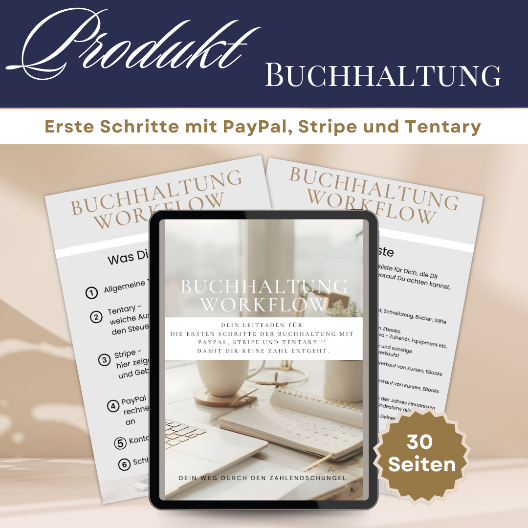 Buchhaltung Workflow - Dein Durchblick bei Tentary, Stripe und PayPal - Welche Zahlen benötige ich für meine Buchhaltung - MRR