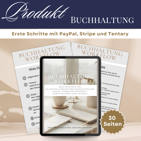 Buchhaltung Workflow - Dein Durchblick bei Tentary, Stripe und PayPal - Welche Zahlen benötige ich für meine Buchhaltung - MRR