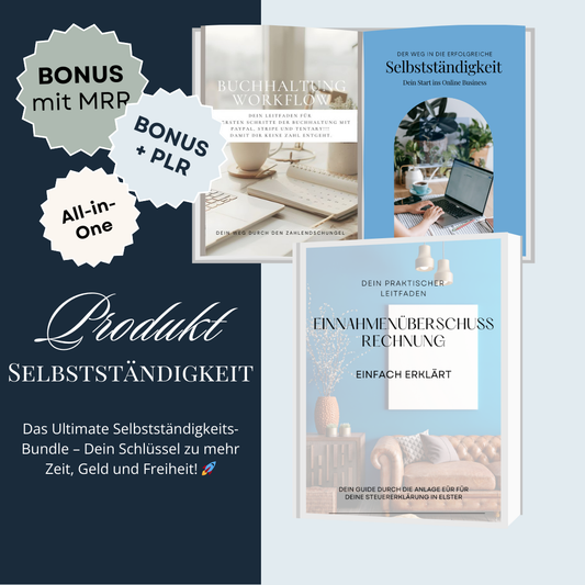 Bundel: Mit Leichtigkeit in die Selbstständigkeit mit MRR & PLR
