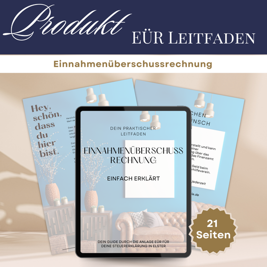 Einnahmenüberschussrechnung (EÜR) einfach erklärt inkl. Excel-Vorlage (mit PLR)
